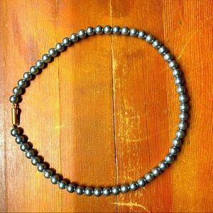 Black pearl necklace